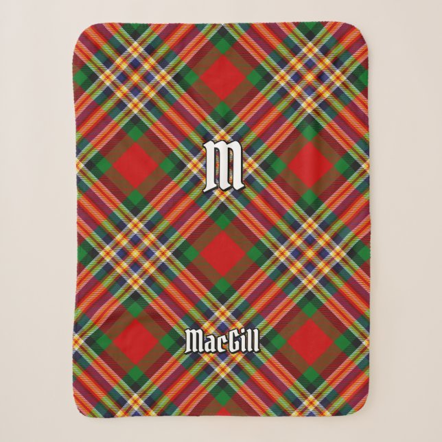 Clan MacGill Tartan Sherpa Blanket Sherpadecke (Vorderseite)