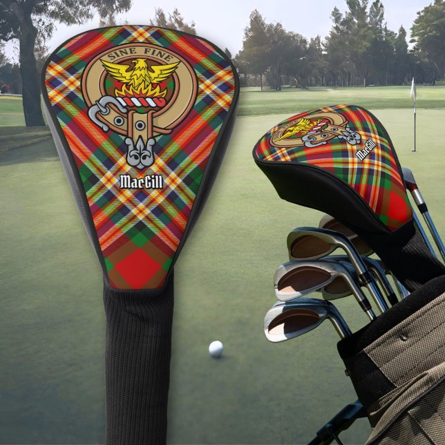 Clan MacGill Wappen über Red Golf Head Cover Headcover (Von Creator hochgeladen)