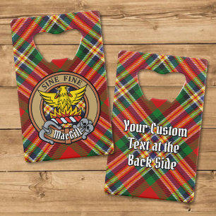 Clan MacGill Wappen über Tartan Geldbeutel Flaschenöffner