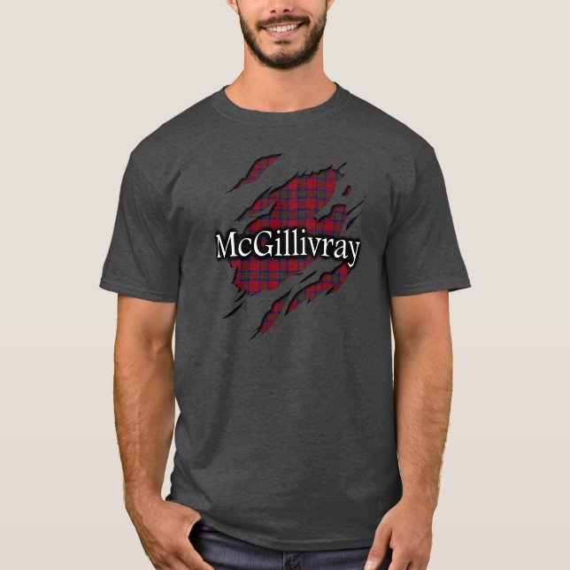 Clan MacGillivray McGillivray Tartan-Geist-Shirt T-Shirt (Vorderseite)
