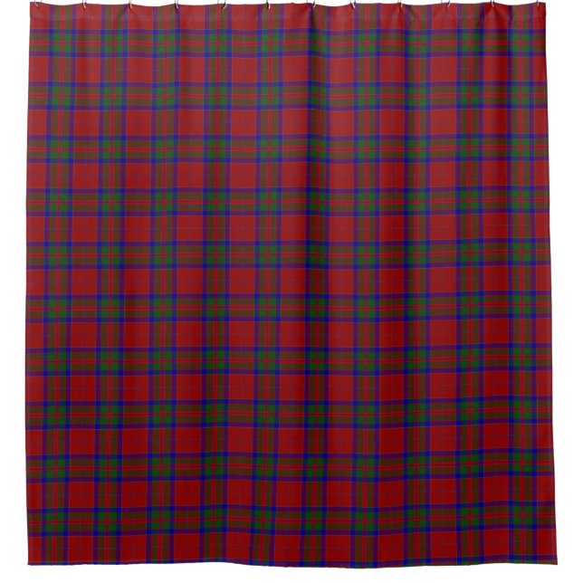 Clan MacGillivray schottischer ErbTartan Duschvorhang (Vorderseite)