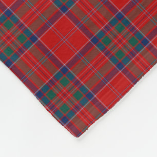 Clan MacGillivray Tartan Red and Blue Kariert Fleecedecke