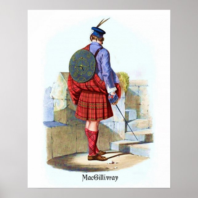 Clan MacGillivray von R. R. McIan Poster (Vorne)