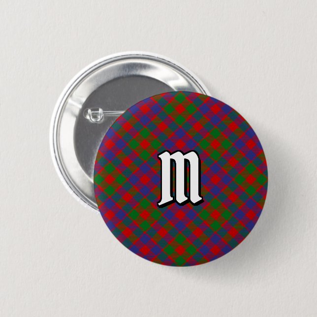 Clan MacGowan Tartan Button (Vorne & Hinten)