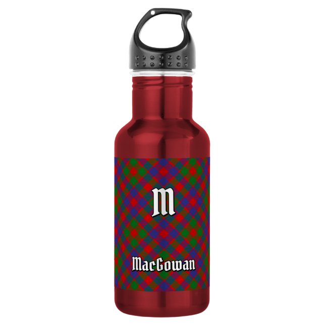 Clan MacGowan Tartan Edelstahlflasche (Vorderseite)