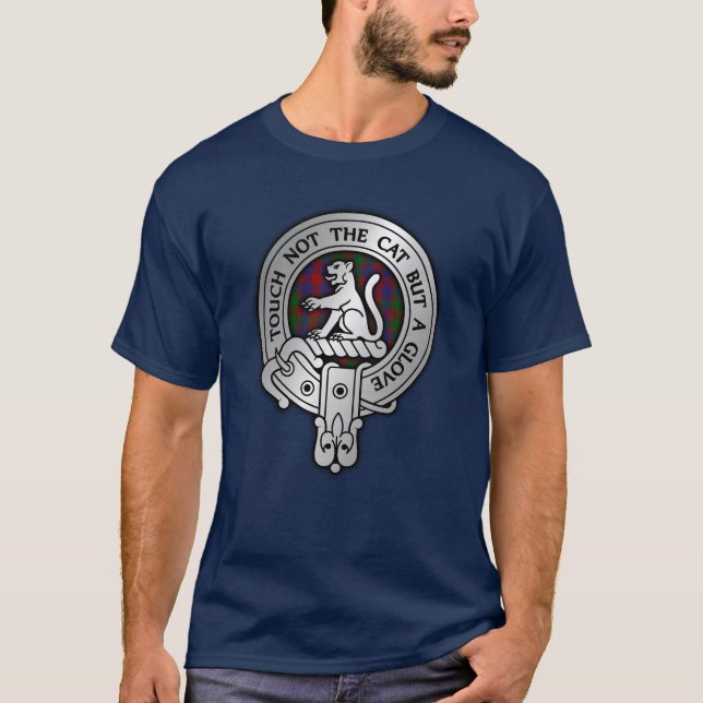 Clan MacGowan Wappen & Tartan T-Shirt (Vorderseite)