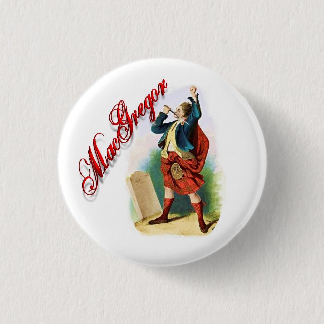 Clan MacGregor Scottish Dream Button (Vorderseite)