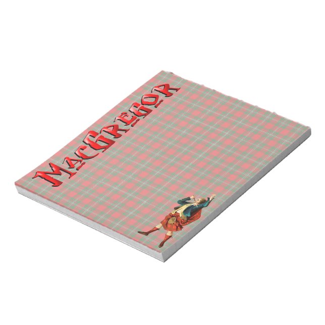 Clan MacGregor Scottish Dream Notepad Notizblock (Rotiert)