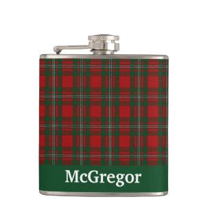 Clan MacGregor Tartan Kariert Custom Flachmann