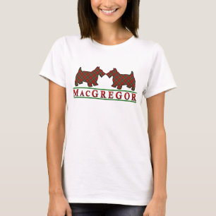Clan MacGregor Tartanscottie-Hunde T-Shirt