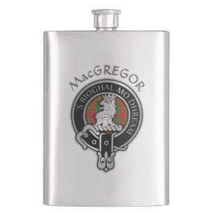 Clan MacGregor Wappen & Tartan-Flasche Flachmann