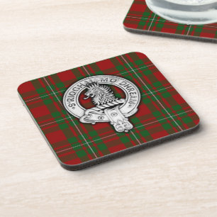 Clan MacGregor Wappen & Tartan Getränkeuntersetzer