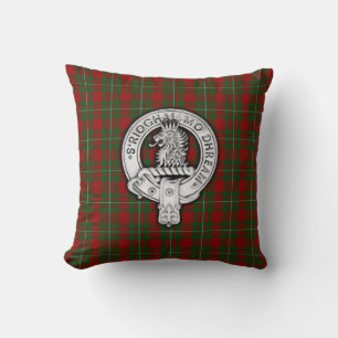 Clan MacGregor Wappen & Tartan Kissen