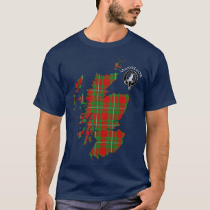 Clan MacGregor Wappen & Tartan Map T - Shirt