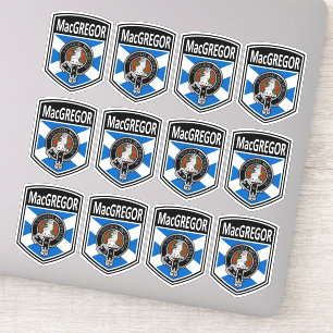 Clan MacGregor Wappen & Tartan Salreifen Aufkleber