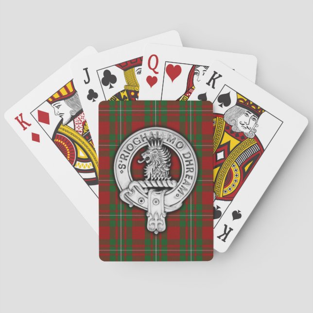 Clan MacGregor Wappen &Tartan Spielkarten (Rückseite)