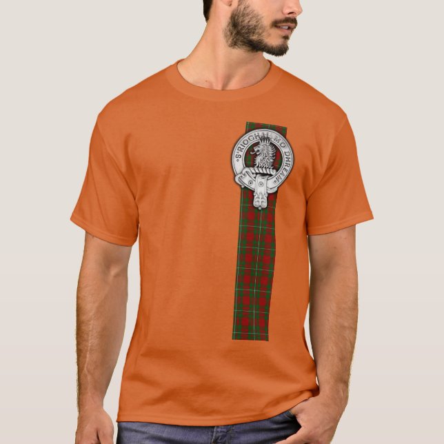 Clan MacGregor Wappen &Tartan T-Shirt (Vorderseite)