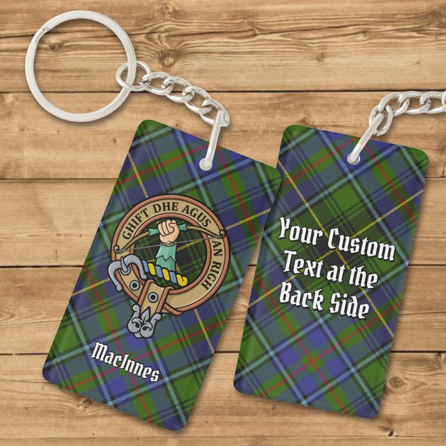 Clan MacInnes Crest sur Tartan (Créateur téléchargé)