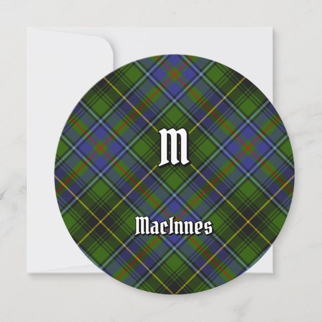 Clan MacInnes Tartan Einladung (Vorderseite)