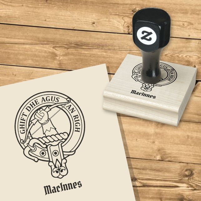 Clan MacInnes Wappen Gummistempel (Von Creator hochgeladen)