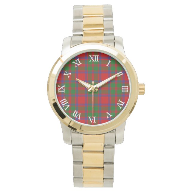 Clan MacIntosh Tartan Armbanduhr (Vorderseite)