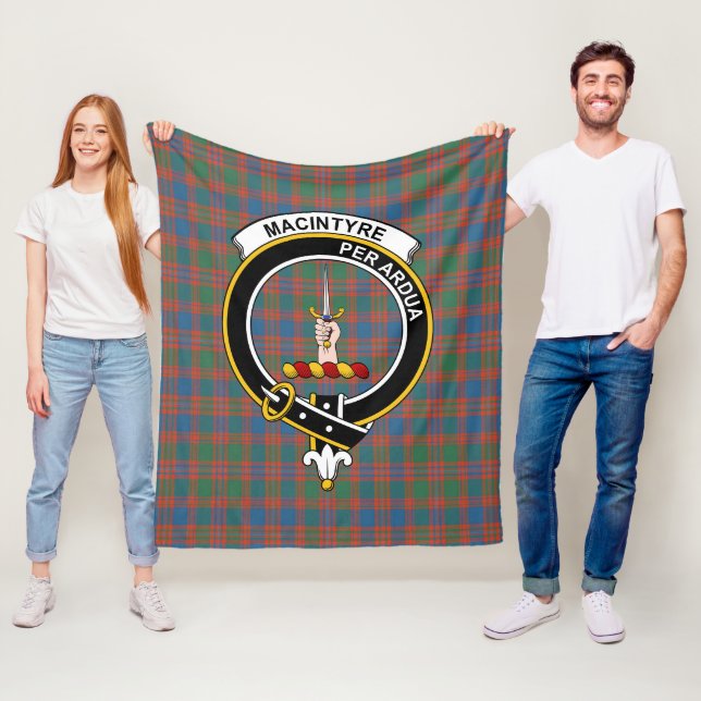 Clan MacIntyre Ancient Tartan Kariert Fleecedecke (Beispiel)