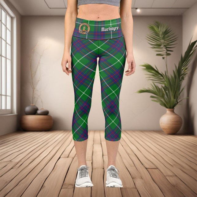 Clan MacIntyre Chasse Tartan Capri Leggings (Créateur téléchargé)