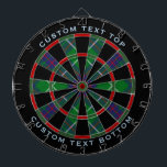 Clan MacIntyre Jagd Tartan Dart Board Dartscheibe<br><div class="desc">Clan MacIntyre traditioneller Jagdtartan mit modernen Farben. Nahtloses Muster. Zwei benutzerdefinierte Textbereiche auf dem äußeren Ring.</div>