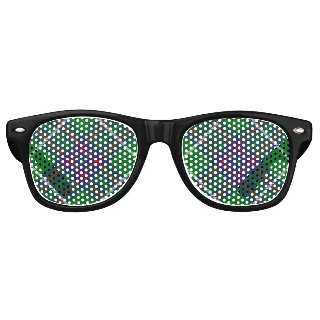 Clan MacIntyre Jagd Tartan Retro Sonnenbrille (Vorderseite)
