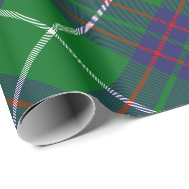 Clan MacIntyre Jagd Tartan Wrapping Paper Geschenkpapier (Rolleneckpunkt)