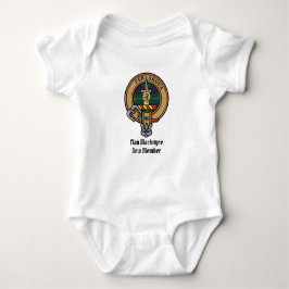 Clan MacIntyre Wappen über Jagd auf Tartan Baby Strampler