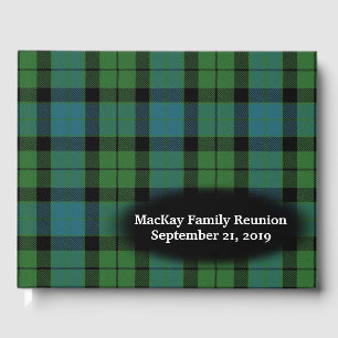 Clan MacKay Ancient Tartan Kariert Family Wiederse Gästebuch
