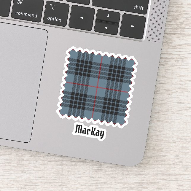 Clan MacKay Blue Tartan Aufkleber (Detail)