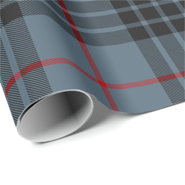 Clan MacKay Blue Tartan Geschenkpapier (Rolleneckpunkt)