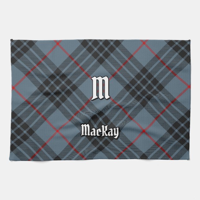 Clan MacKay Blue Tartan Geschirrtuch (Horizontal)