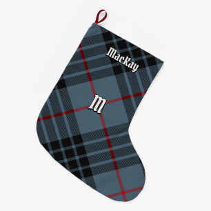 Clan MacKay Blue Tartan Großer Weihnachtsstrumpf