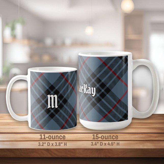 Clan MacKay Blue Tartan Kaffeetasse (Von Creator hochgeladen)