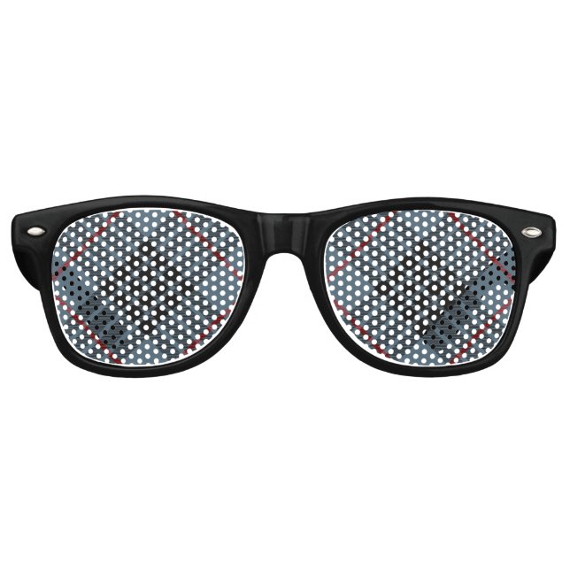 Clan MacKay Blue Tartan Partybrille (Vorderseite)