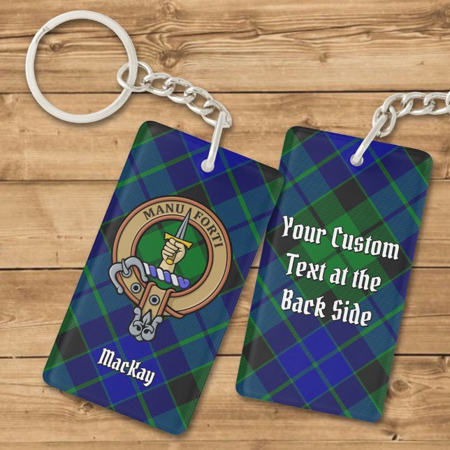 Clan MacKay Crest sur Tartan (Créateur téléchargé)