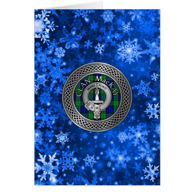 Clan MacKay Crest & Tartan Knot (Devant)