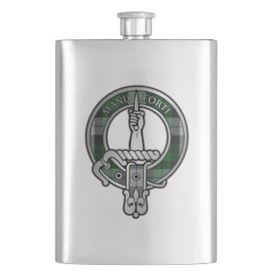 Clan MacKay Kleid Tartan Wappen Flachmann