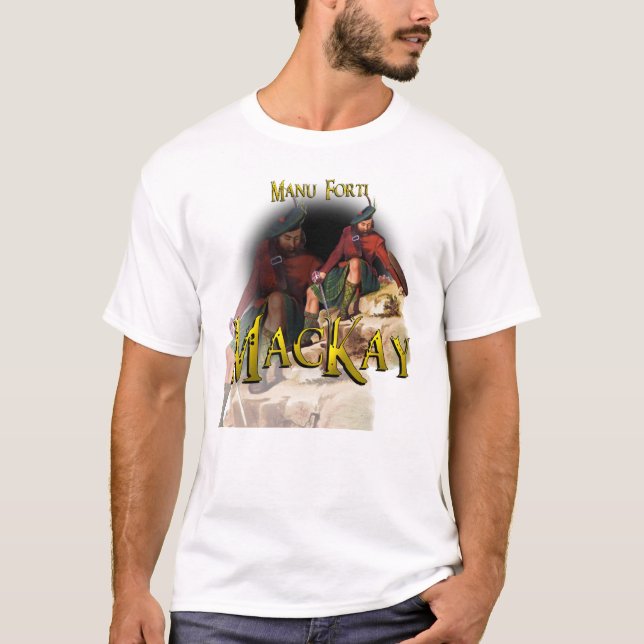Clan MacKay Manu Forti Hochland-Spiele T-Shirt (Vorderseite)