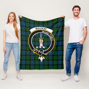 Clan MacKay Modern Tartan Kariert Fleecedecke
