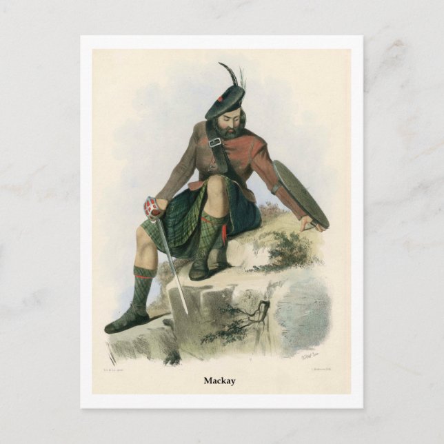 Clan Mackay Postkarte (Vorderseite)