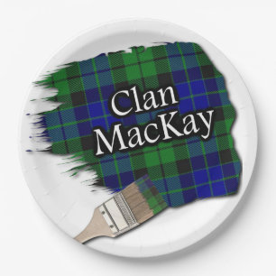 Clan MacKay Scottish Tartan Paint Brush Pappteller