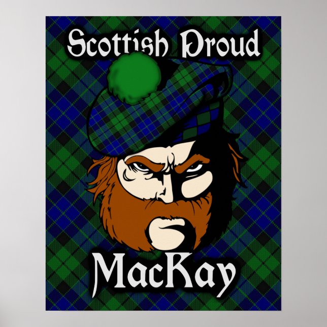 Clan MacKay Scottish Tartan Poster (Vorne)
