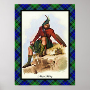 Clan MacKay Scottish träumt Plakat