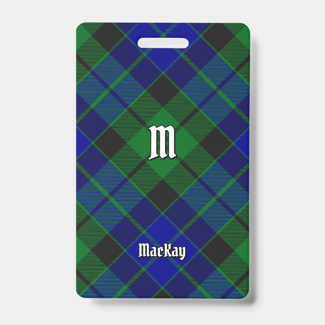 Clan MacKay Tartan Ausweis (Front)