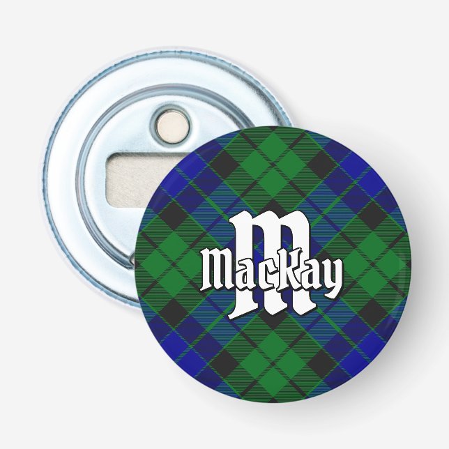 Clan MacKay Tartan Flaschenöffner (Vorderseite)