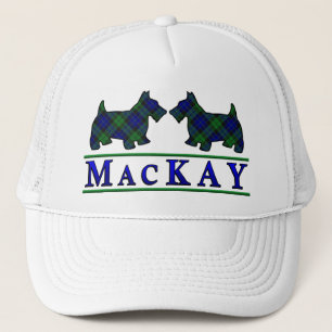 Clan MacKay Tartan Scottie Dogs Truckerkappe